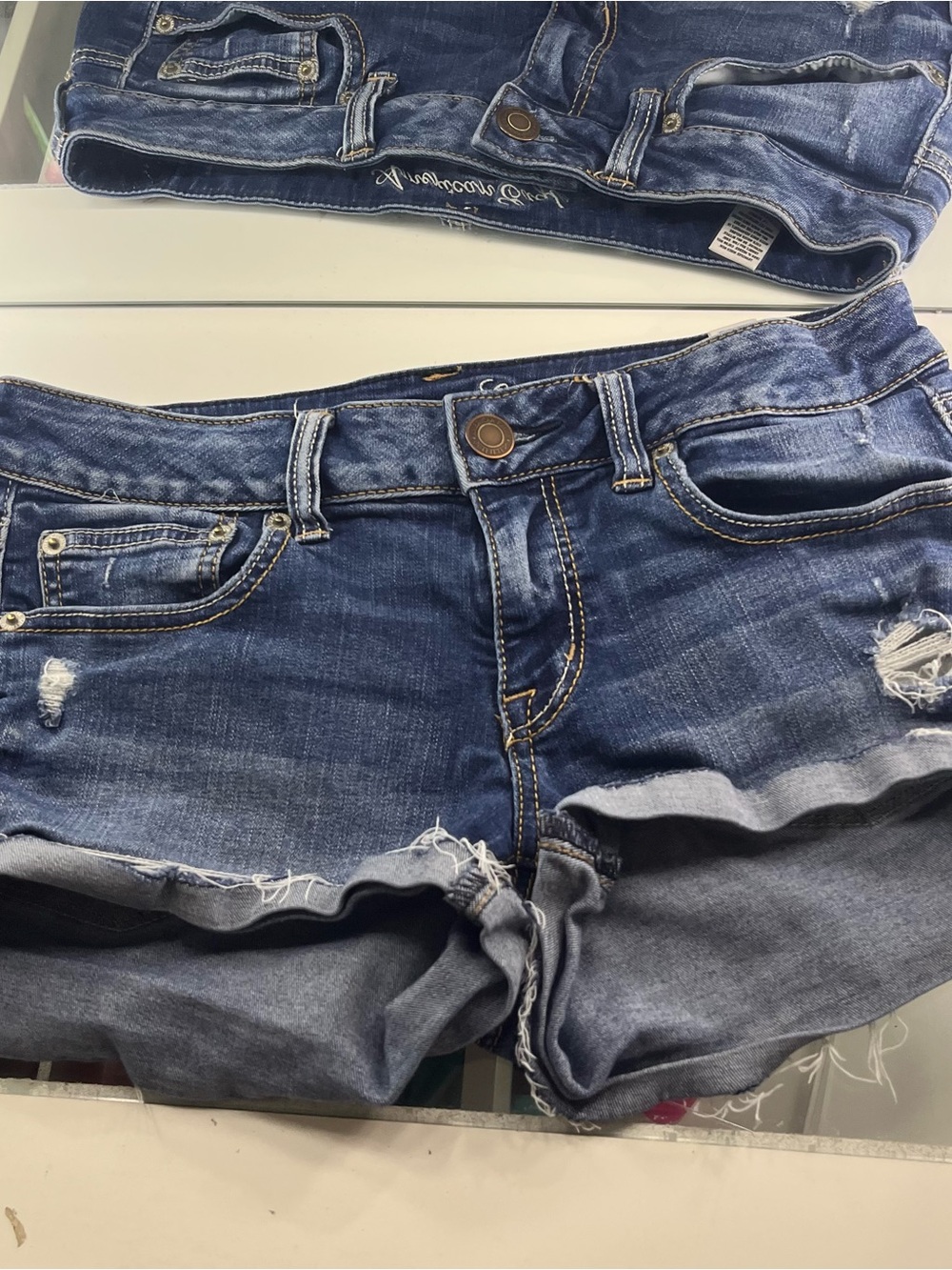 American Eagle Y2K low rise mini shorts